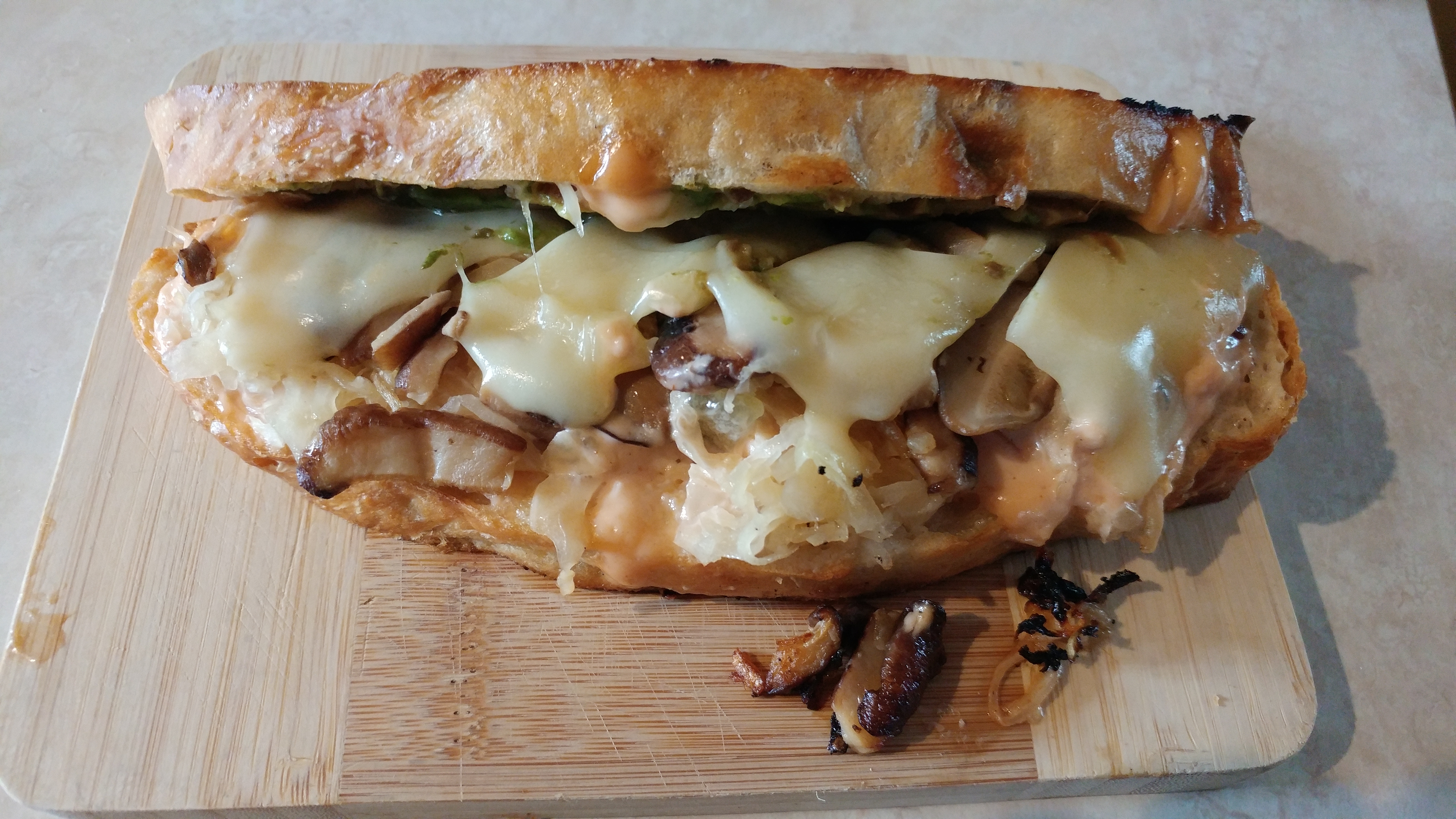 Vegan/Vegetarian Mushroom Reuben