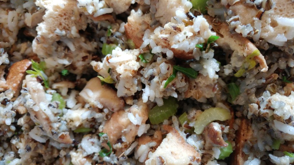 Vegan and Gluten Free Stuffing