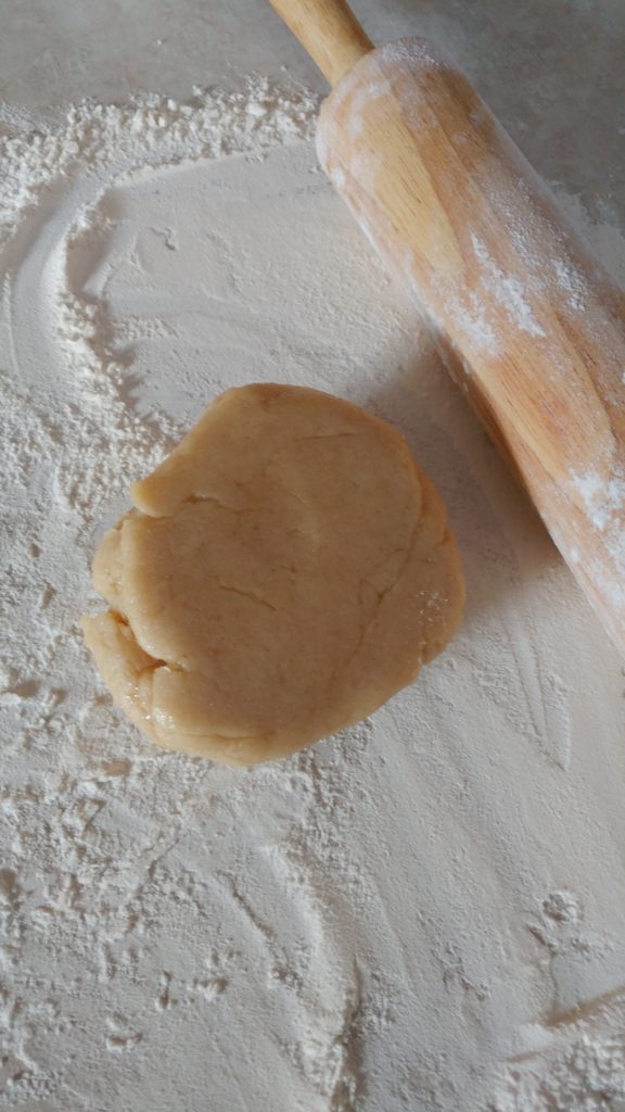 The dough ball before rolling out.
