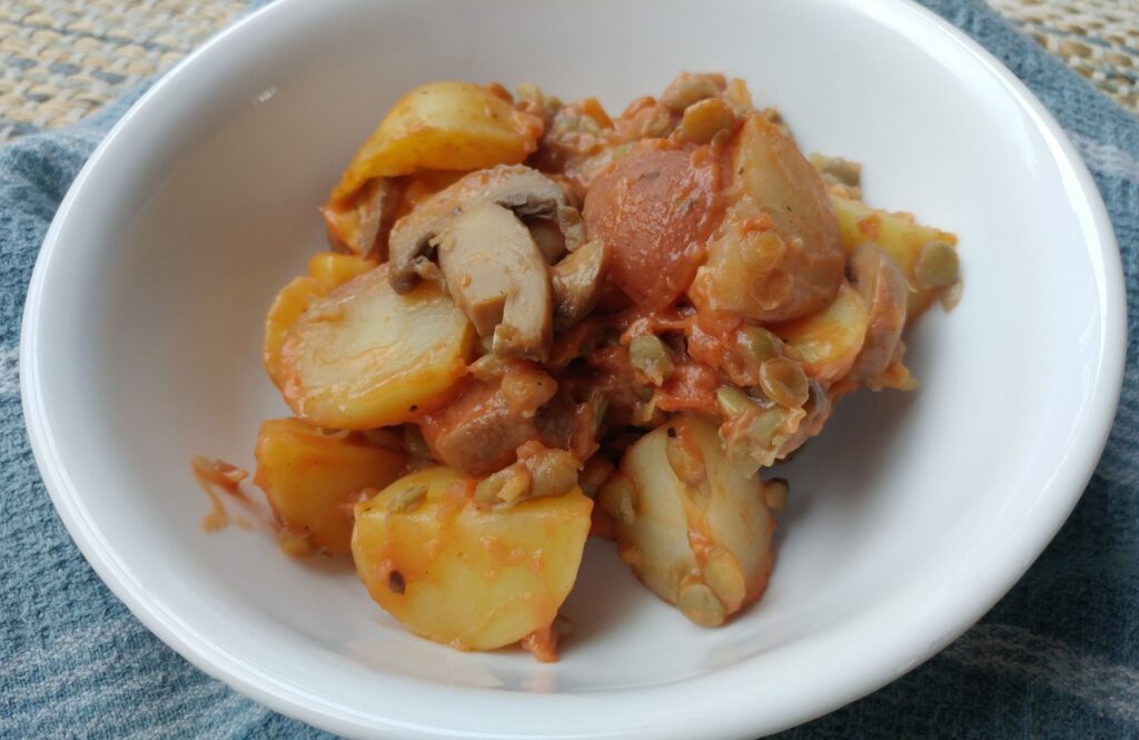 Vegan Potato and Lentil Bake