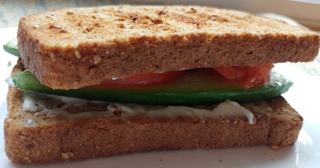 Cucumber and Tomato Sandwiches