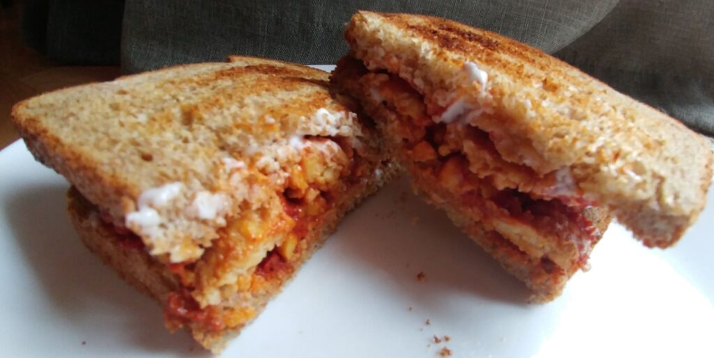 Vegan Barbecue Tempeh Sandwich