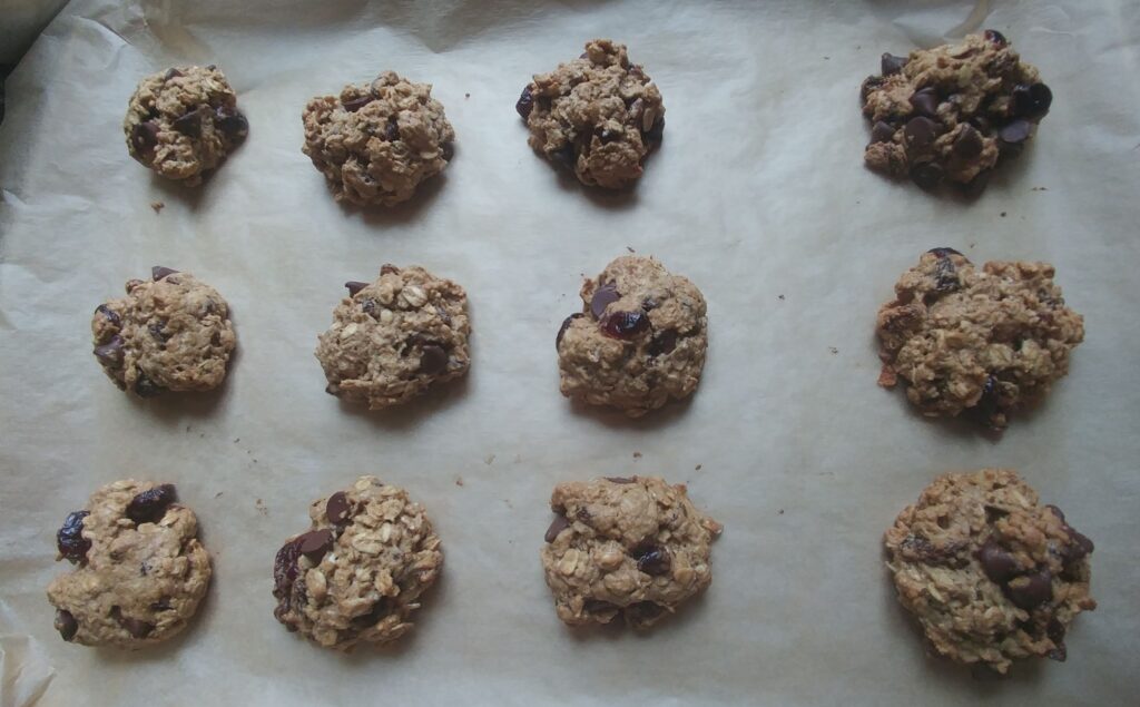 Oatmeal Cranberry Raisin Chocolate Chip Cookies
