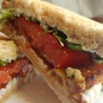 Tempeh Lettuce and Tomato Sandwich