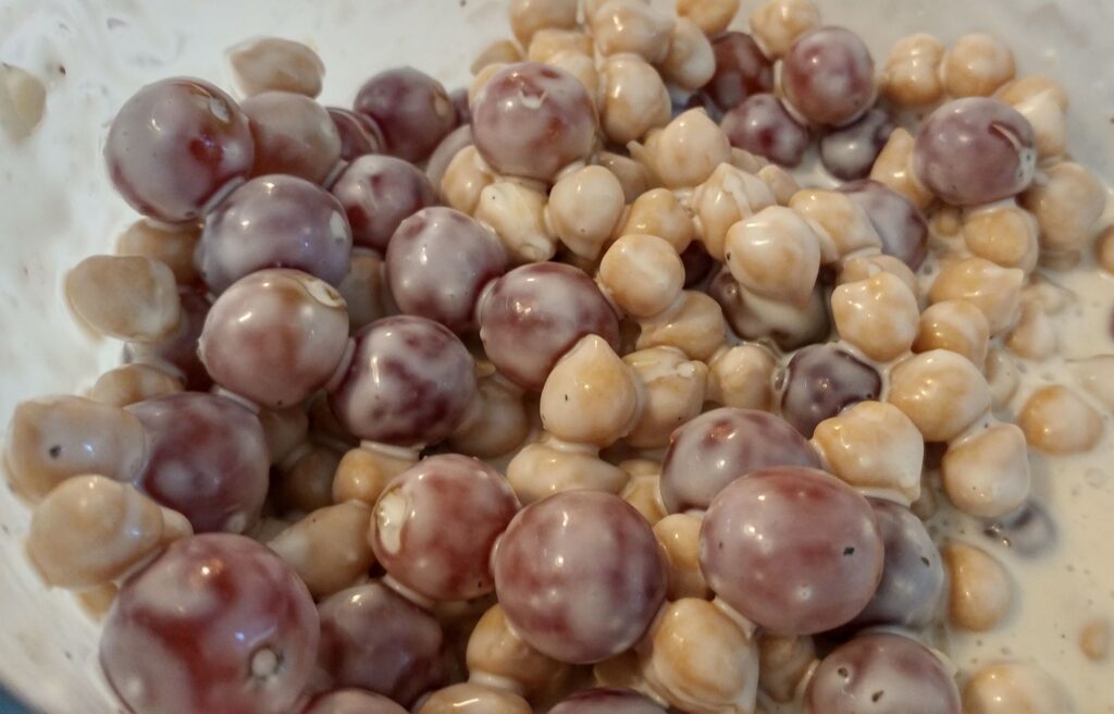 Creamy Chickpea Grape Salad