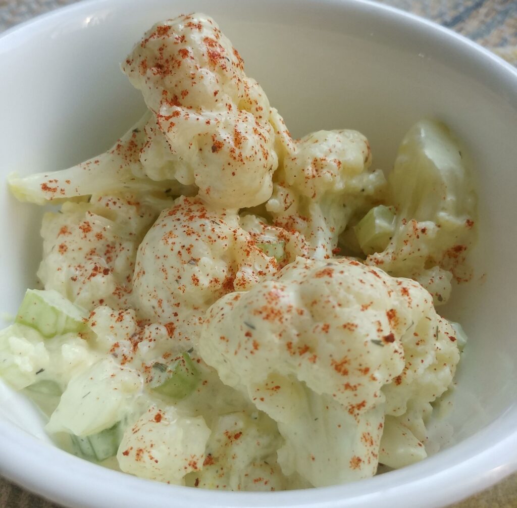 Vegan Cauliflower "Potato" Salad