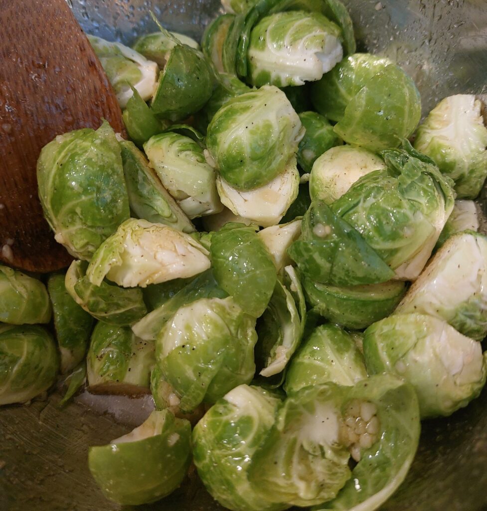 Maple Roasted Brussels Sprouts