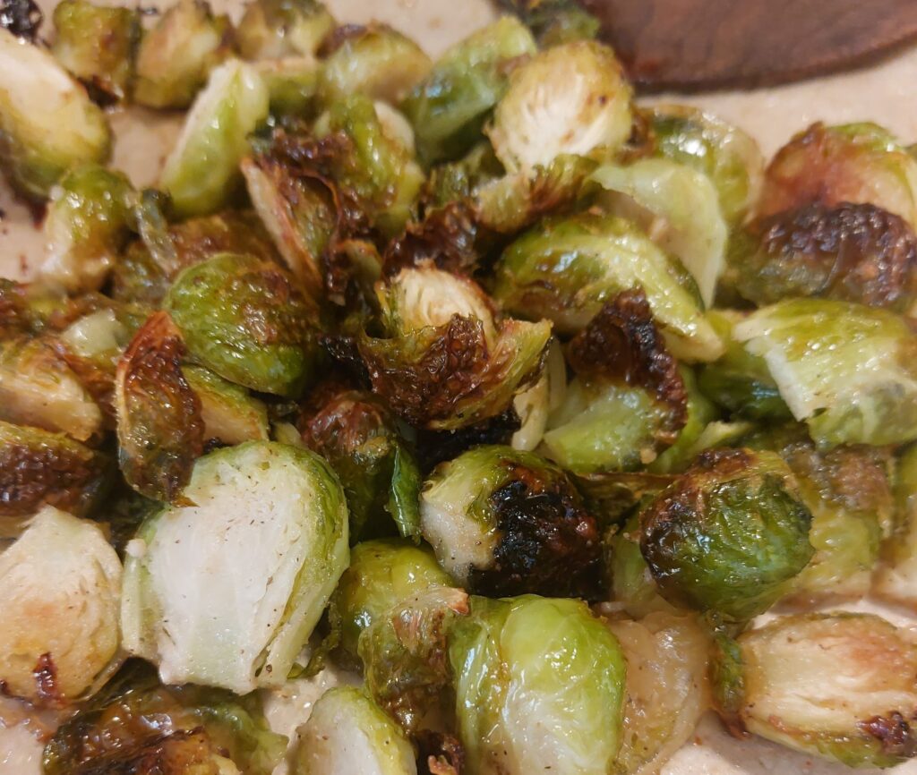 Maple Roasted Brussels Sprouts