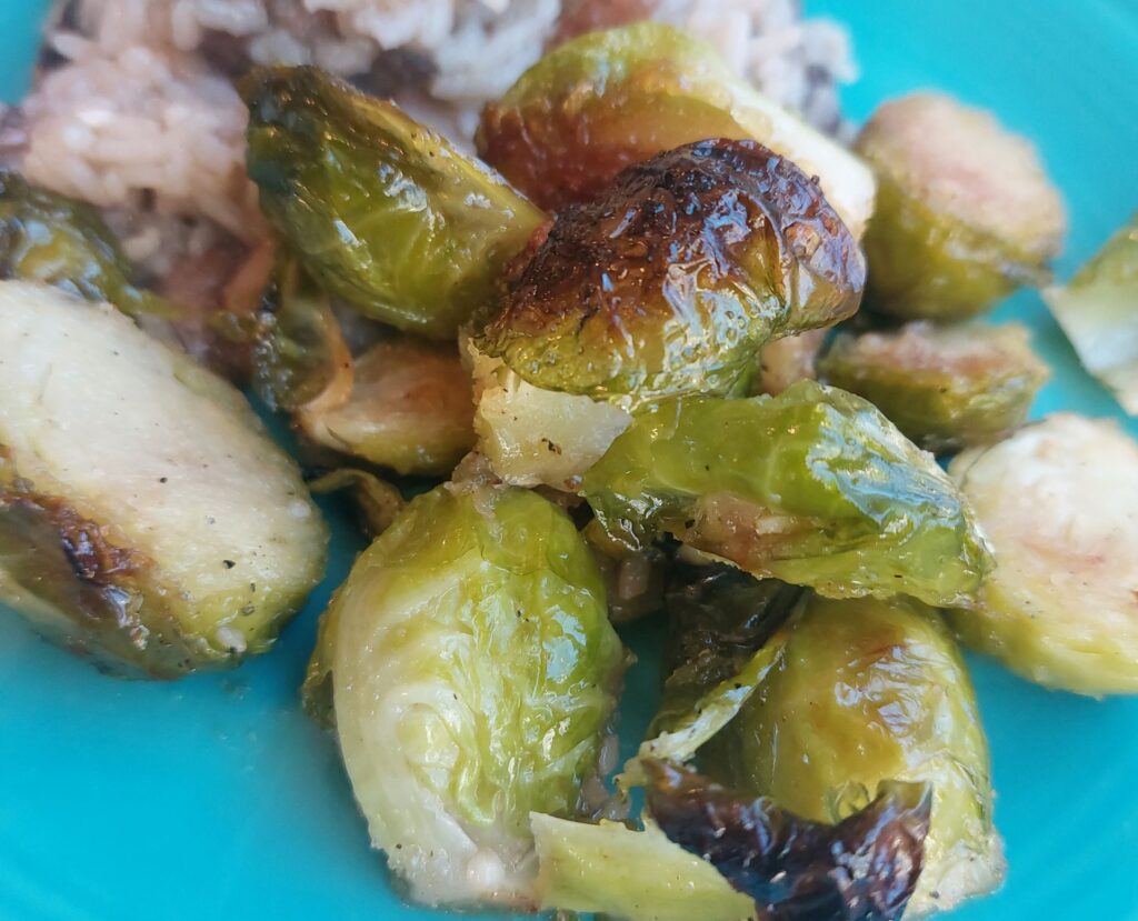 Maple Roasted Brussels Sprouts