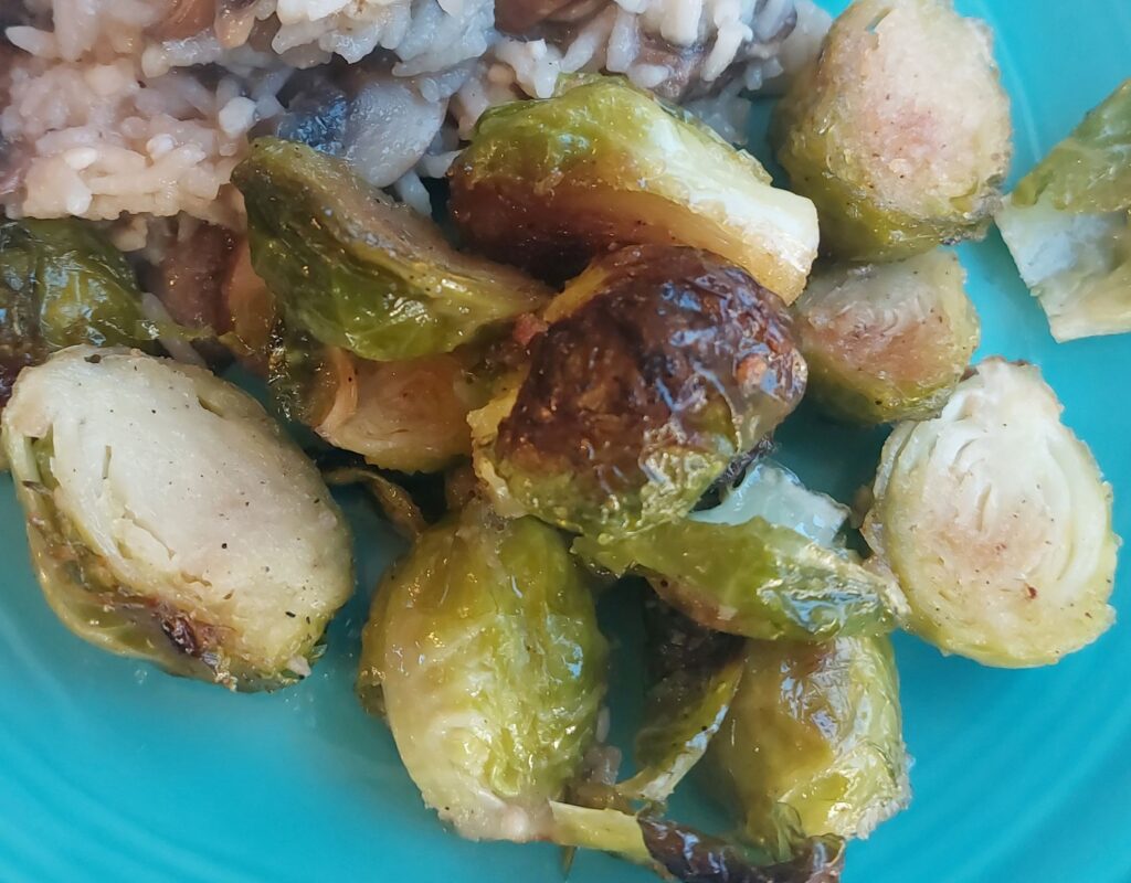 Maple Roasted Brussels Sprouts