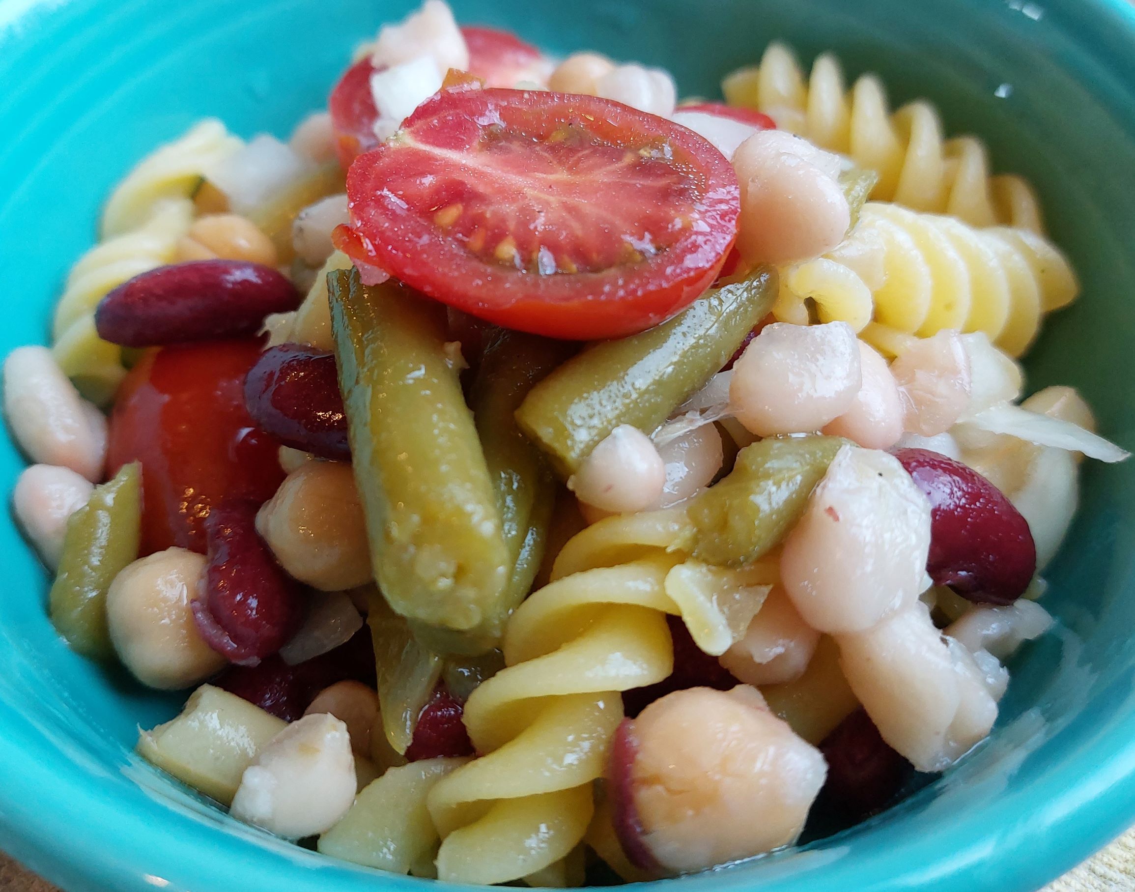 How to make a 5 Bean Pasta Salad
