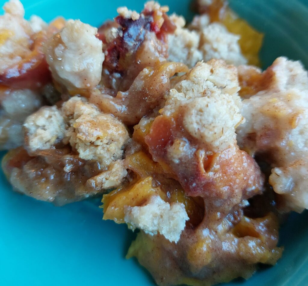 Vegan Peach Cobbler