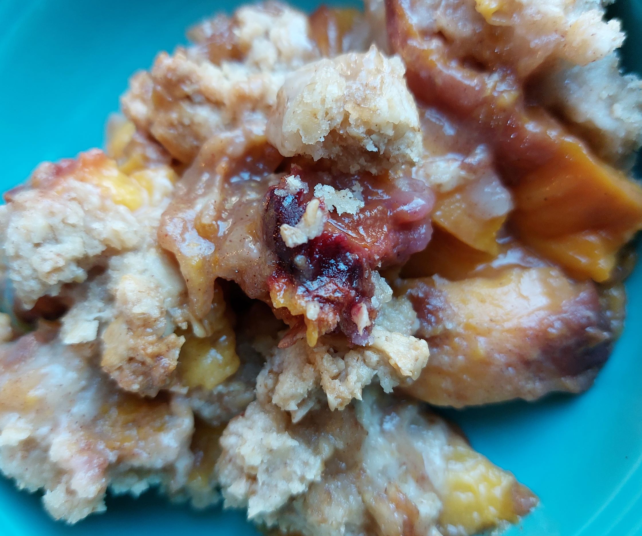 Vegan Peach Cobbler