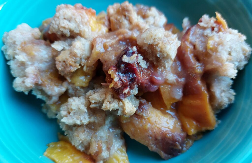 Vegan Peach Cobbler