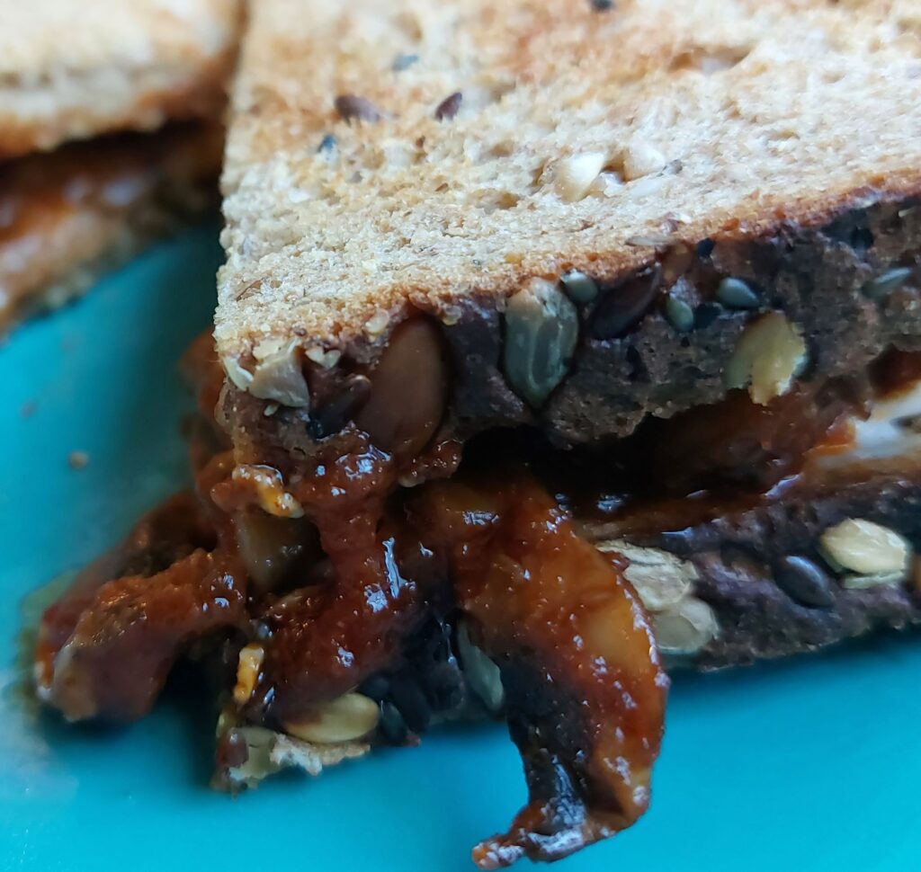 Barbecue Mushroom Sandwich