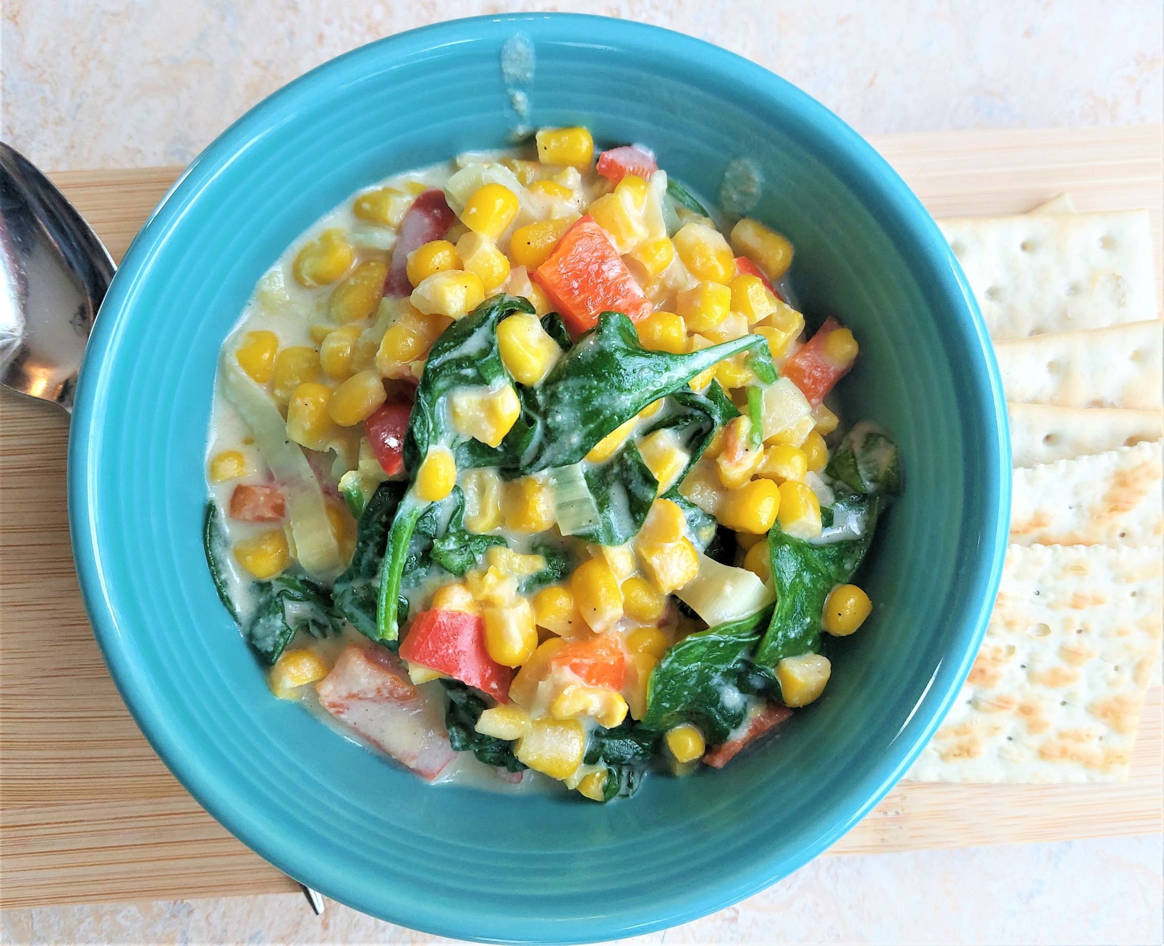 Vegan Creamed Corn with Vegetables