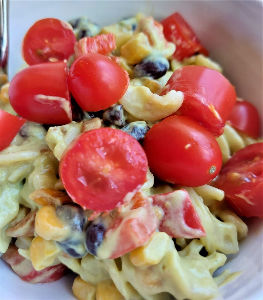 Summer Vegetable Pasta with Dressing