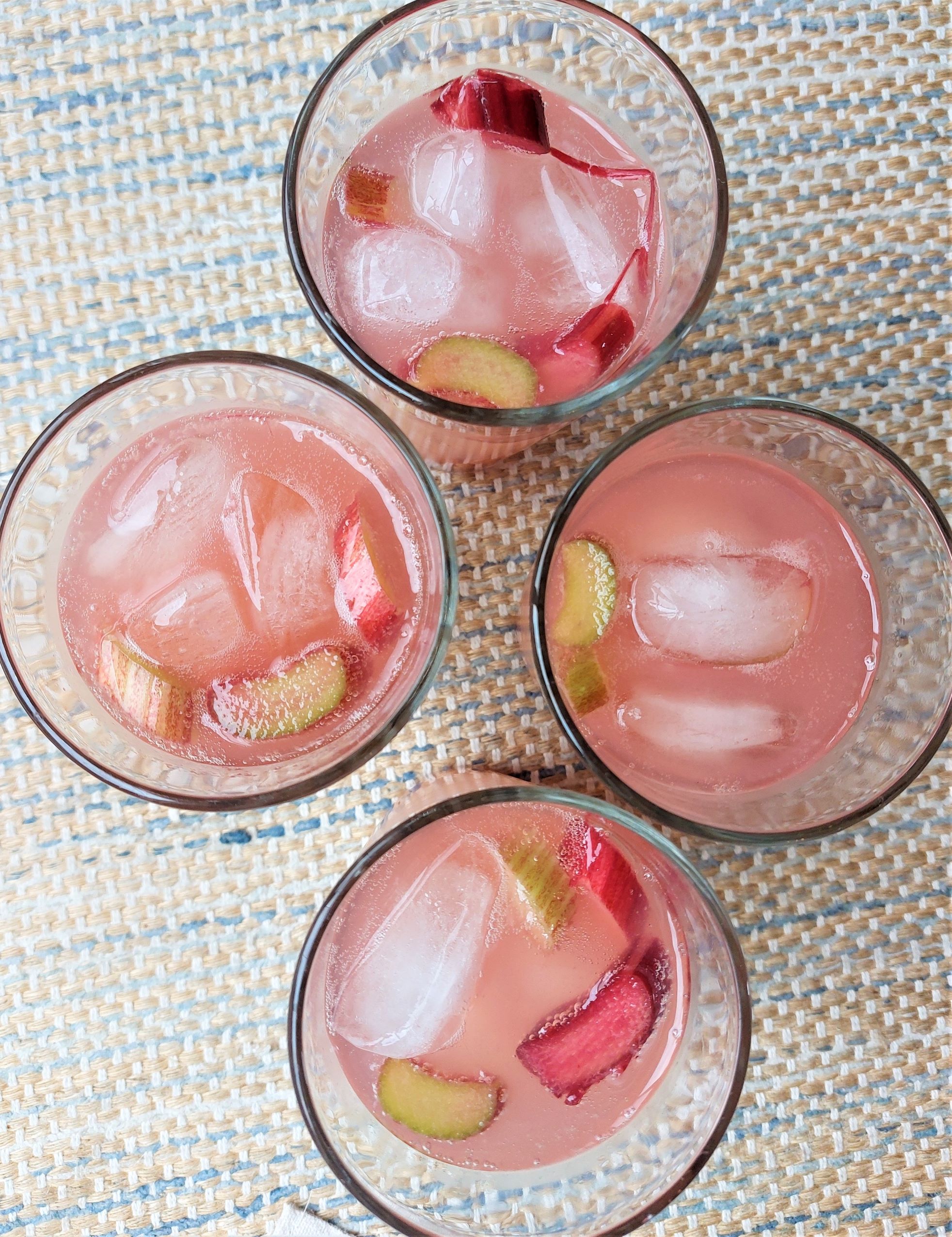 Strawberry Rhubarb Infused Water