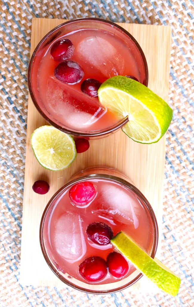 Sparkling Cranberry Cosmo Mocktail