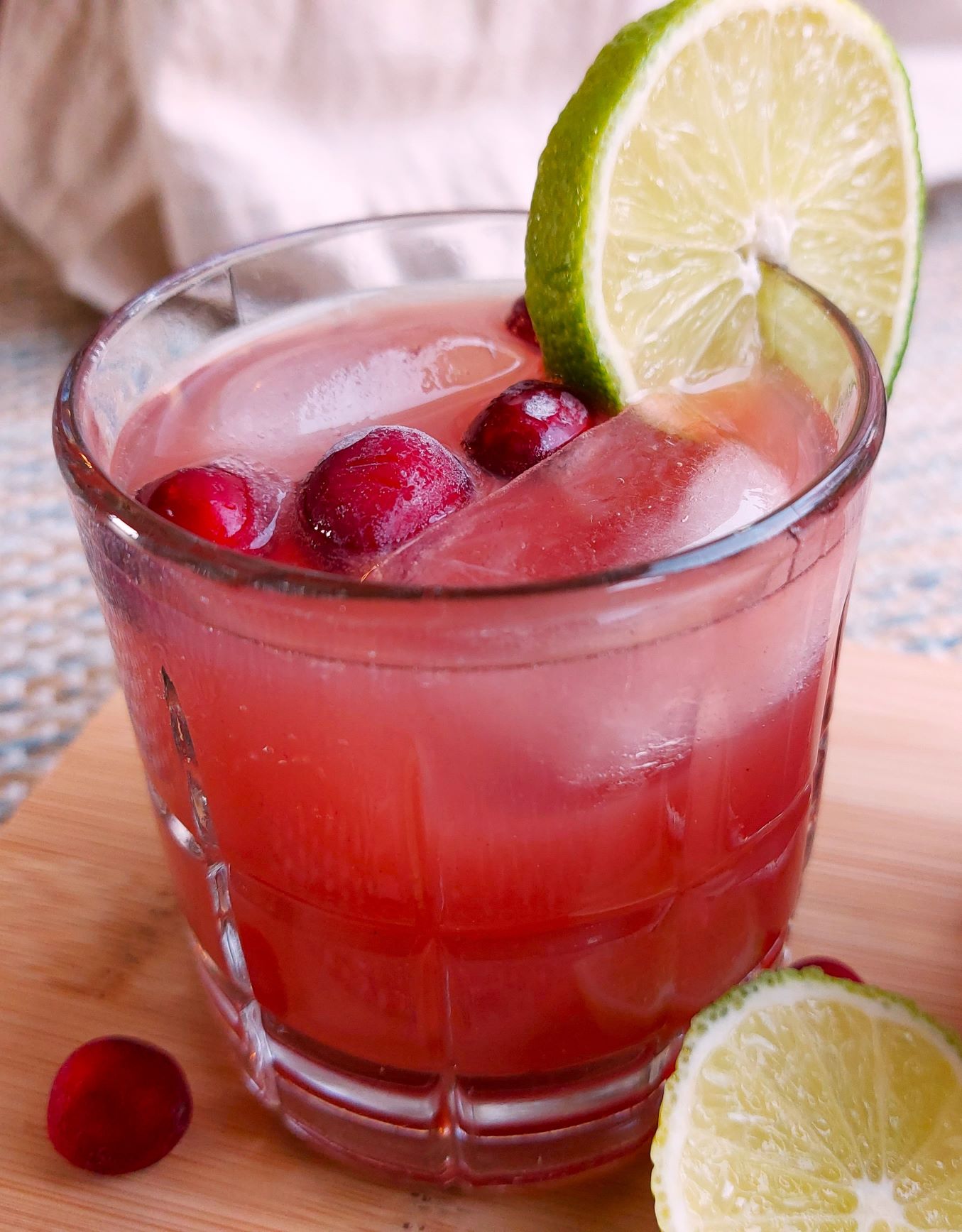 Sparkling Cranberry Cosmo Mocktail