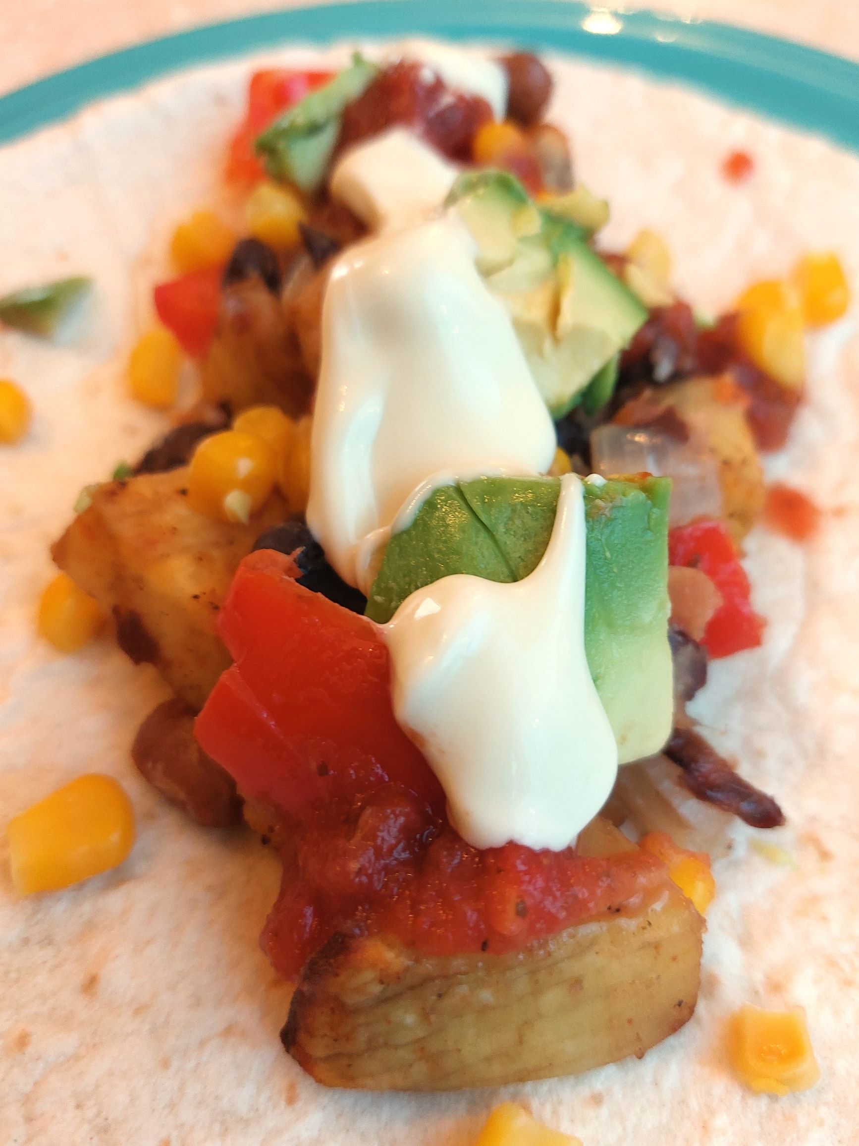 Sweet Potato and Bean Burritos