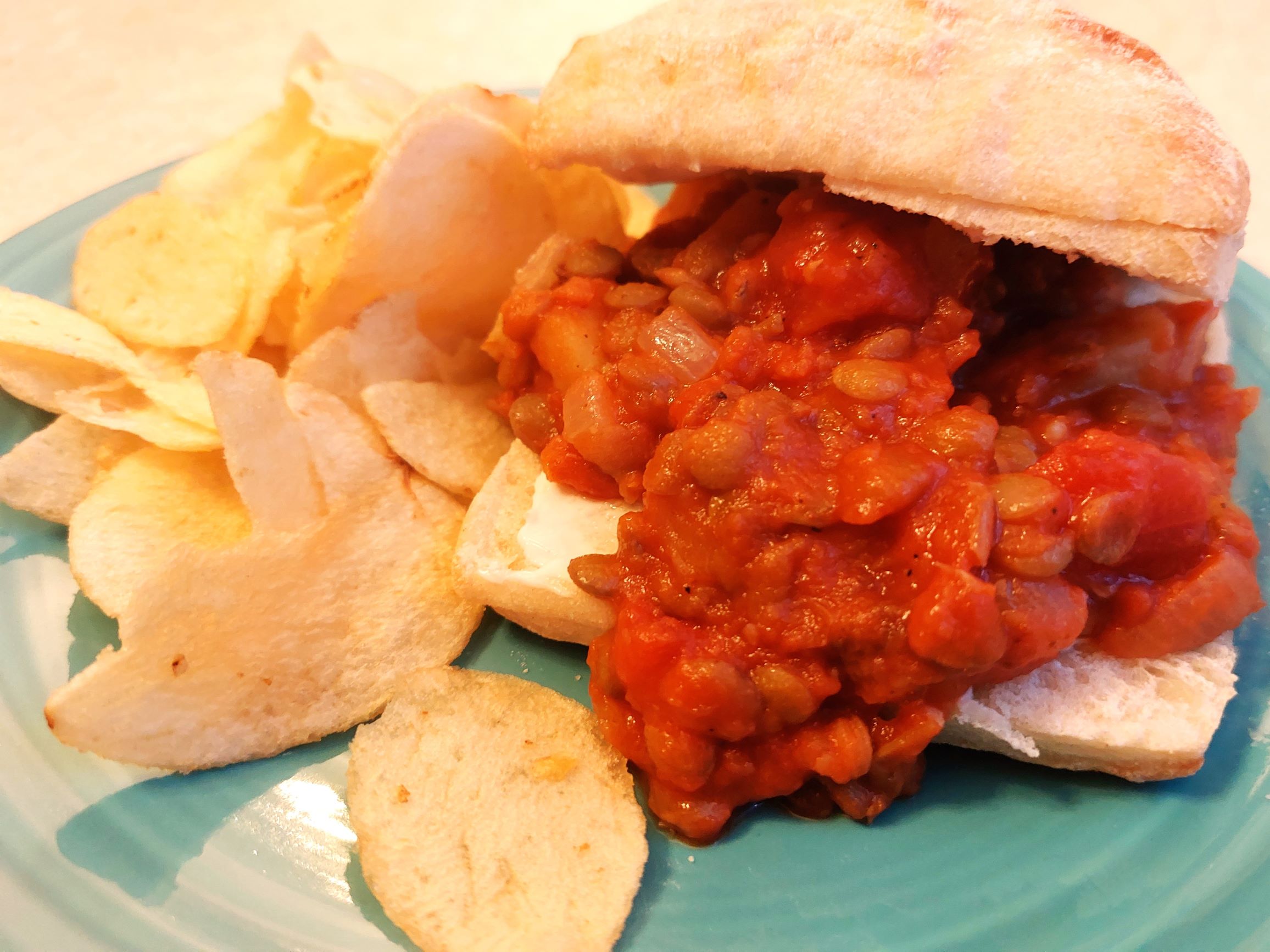 Sweet Potato Lentil Sloppy Joes