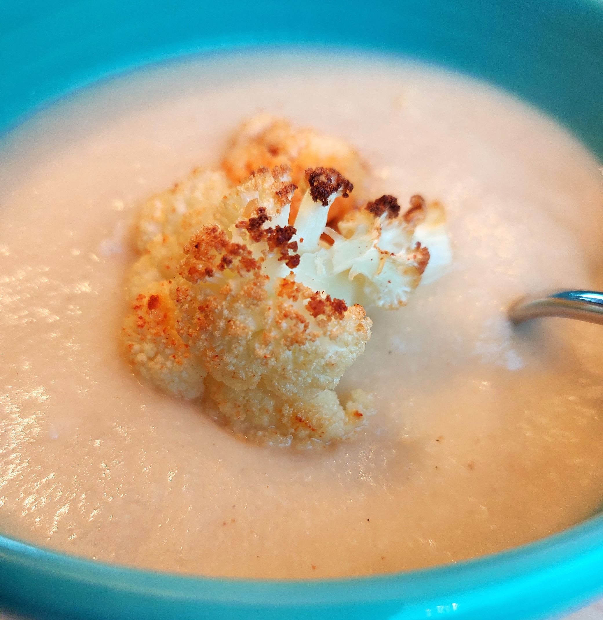 Roasted Cauliflower Potato Soup