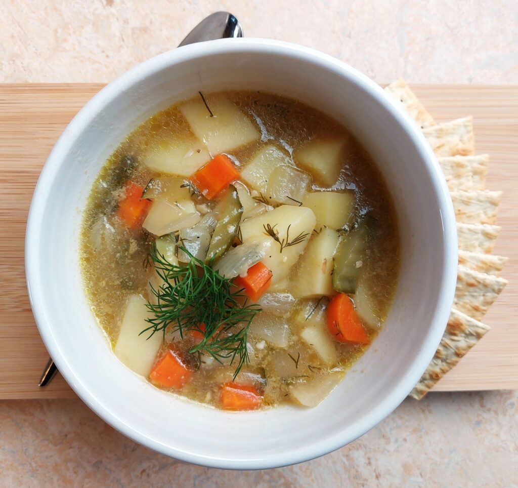 Vegan Dill Pickle Soup