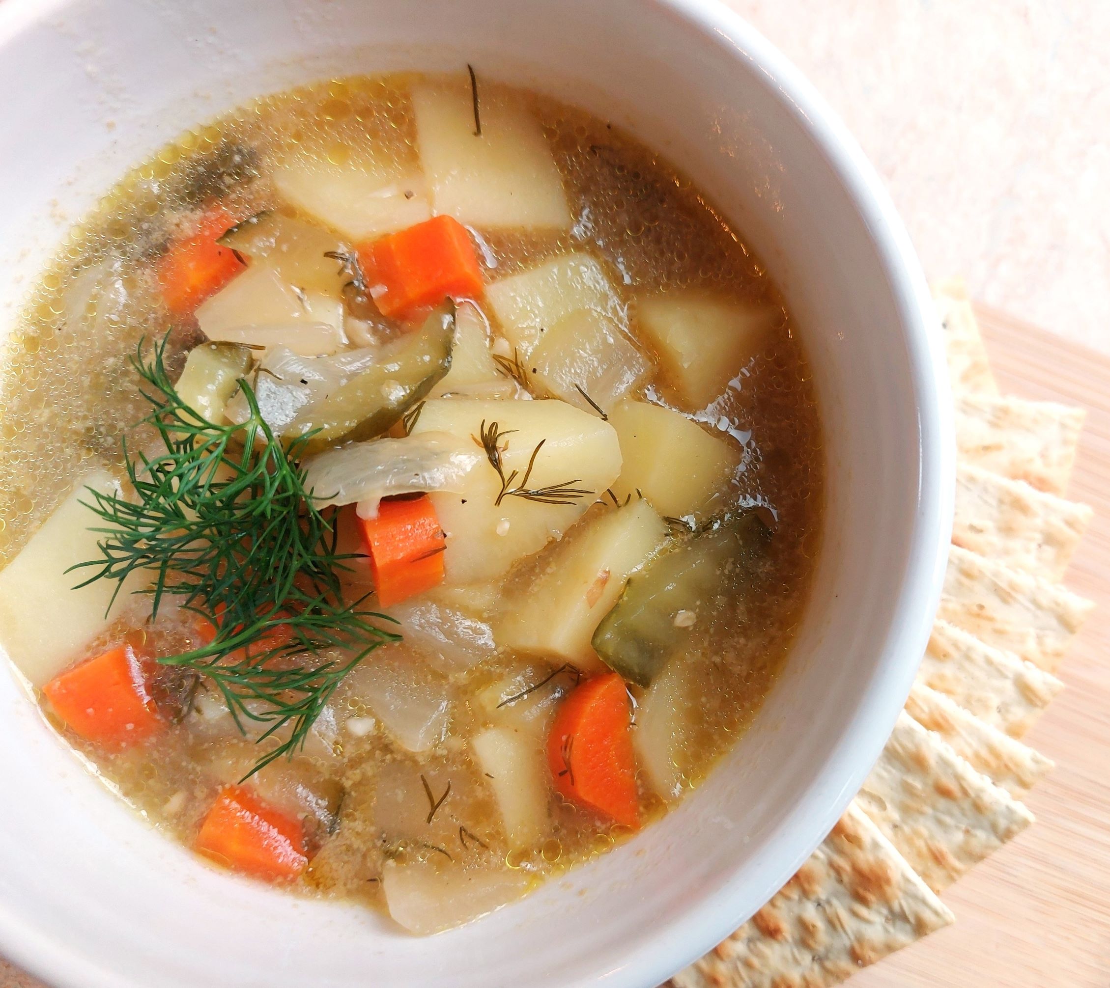 Vegan Dill Pickle Soup