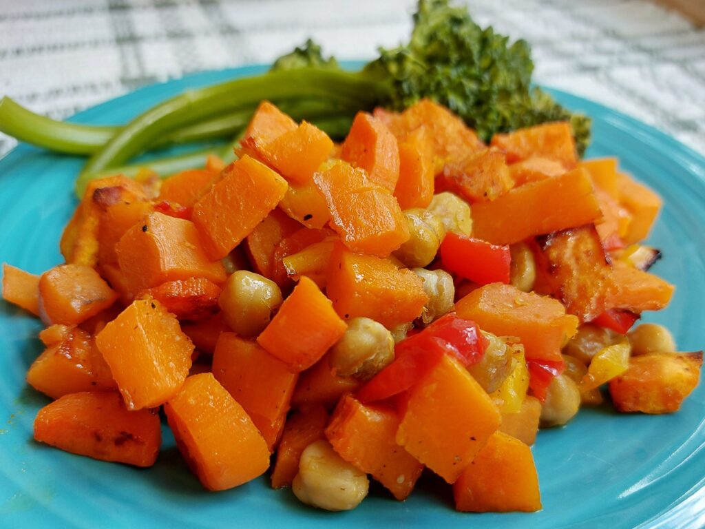 Roasted Vegetables with Chickpeas