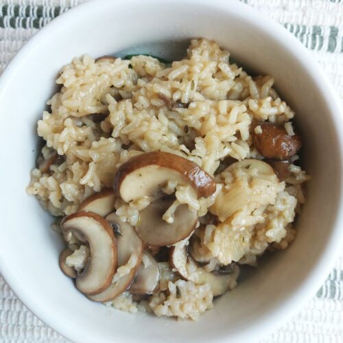 Vegan Mushroom Rice Dish