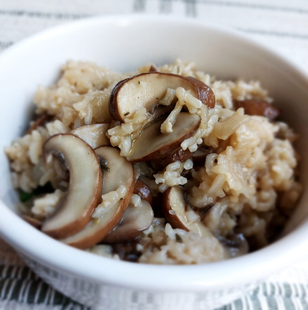 Vegan Mushroom Rice Dish