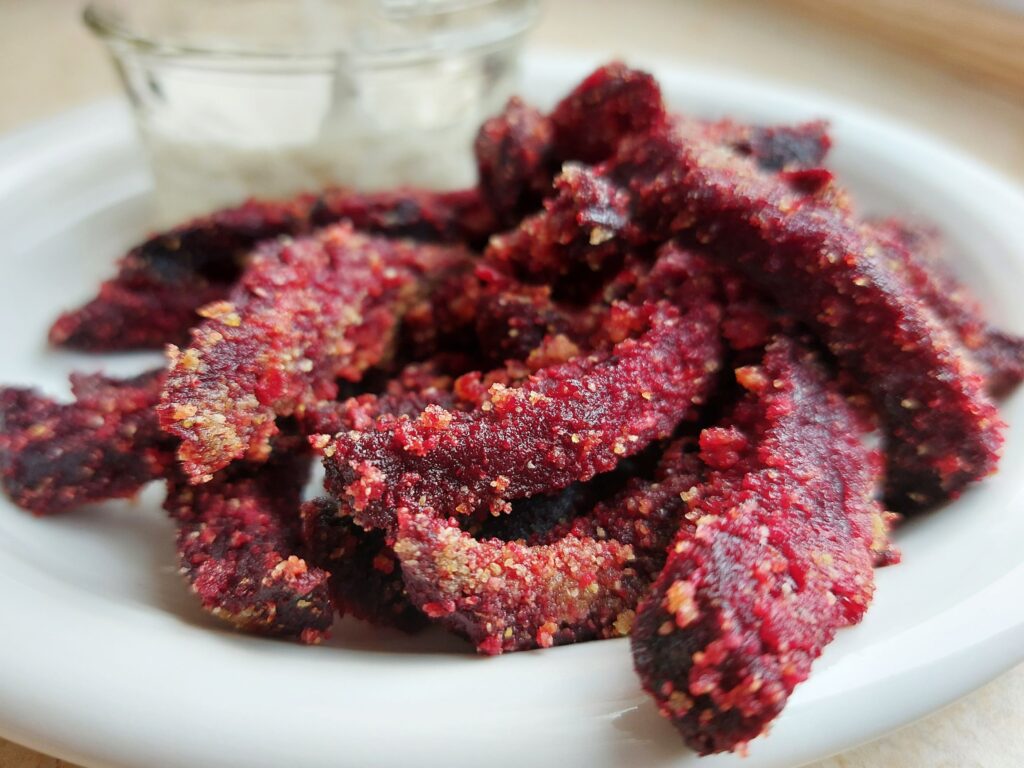 Baked Beet Fries