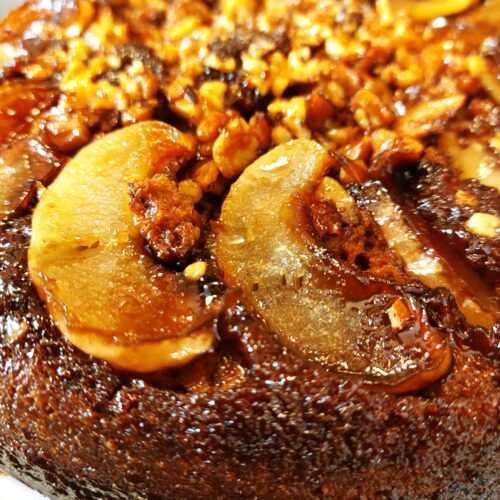 Vegan Apple Gingerbread Cake