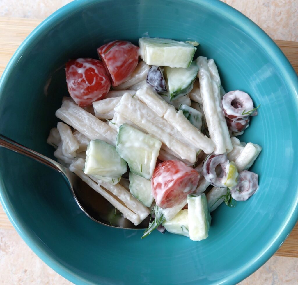 Vegan Mediterranean Pasta Salad