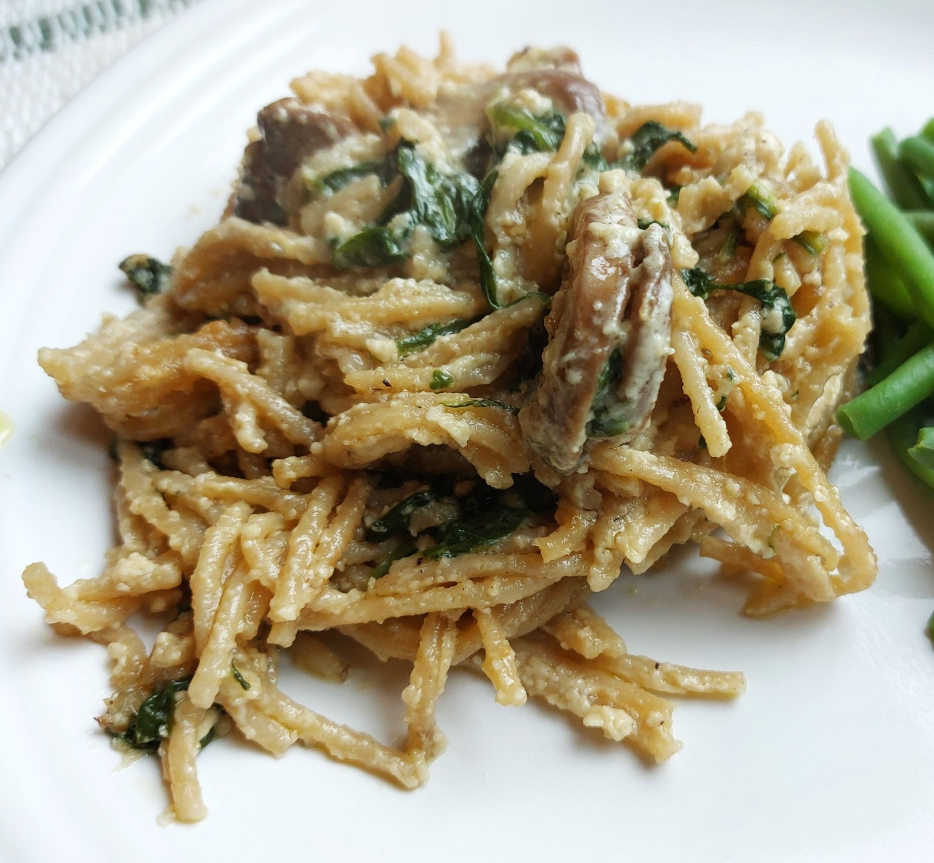 Vegan Baked White Sauce Spaghetti