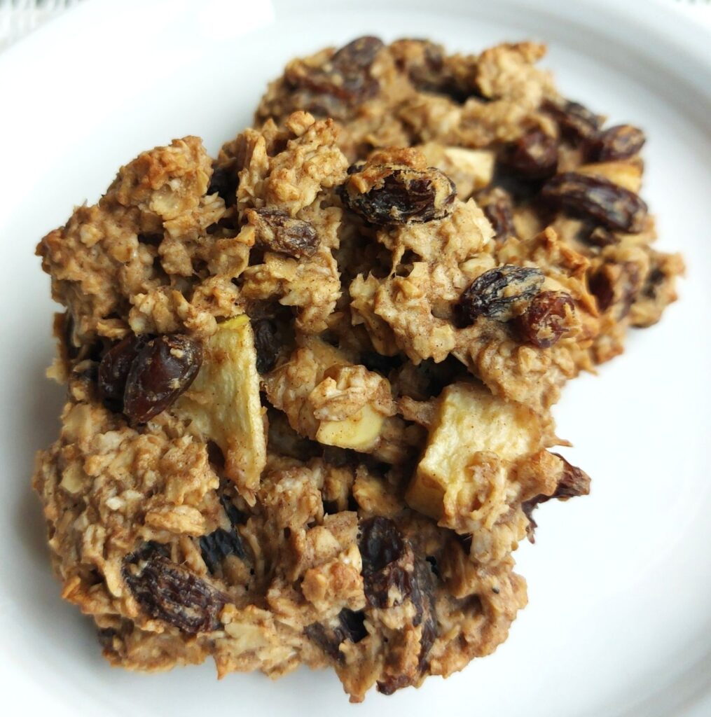 Apple Raisin Oatmeal Cookies