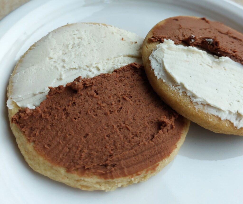 Vegan Black and White Cookies