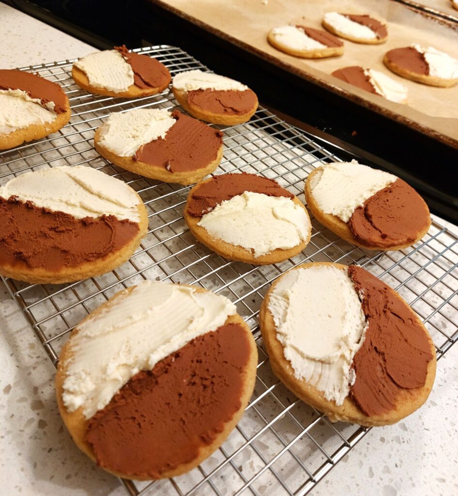 Vegan Black and White Cookies