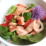 Salad with Rhubarb Dressing