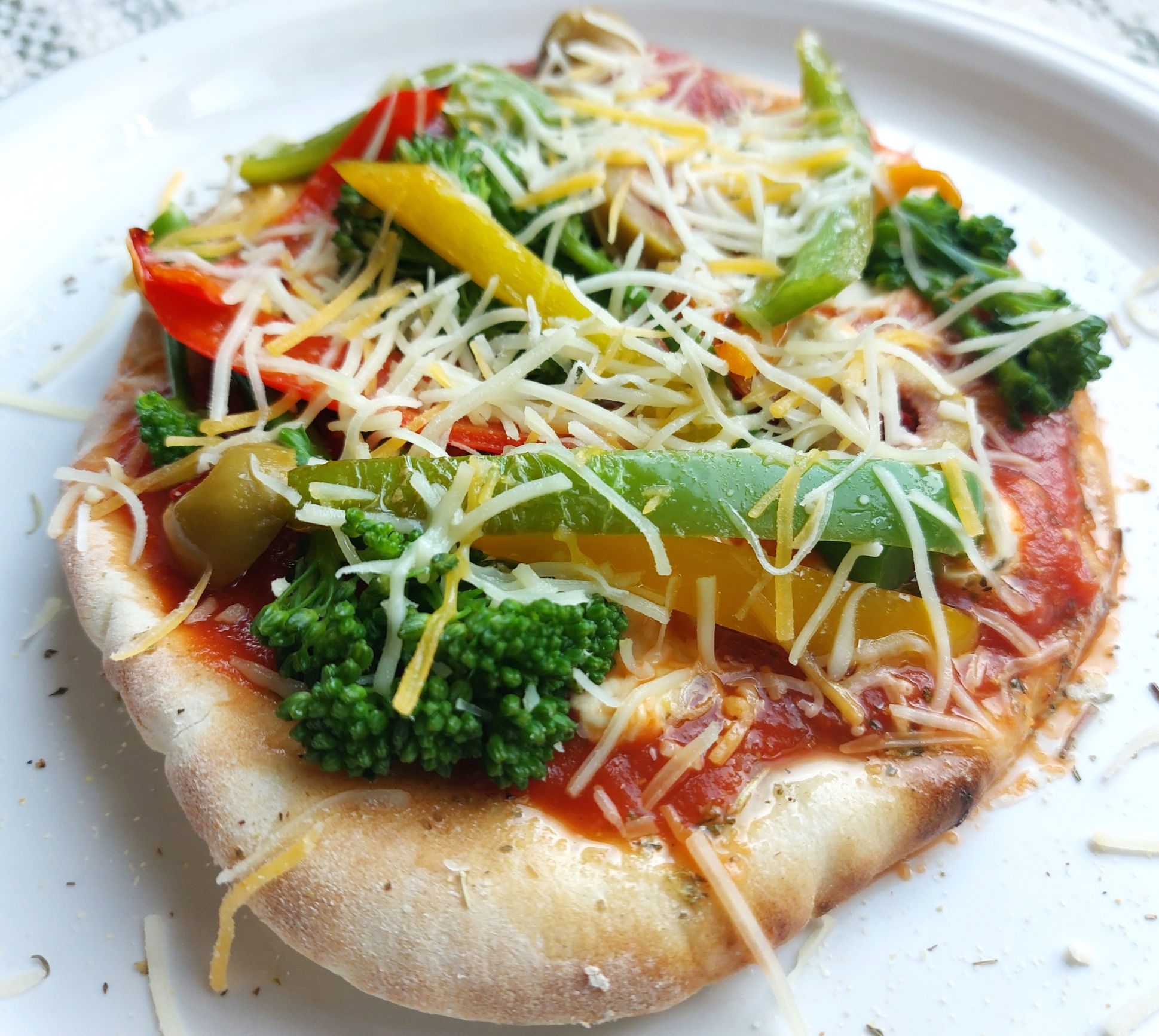 Vegetable Personal Pizzas