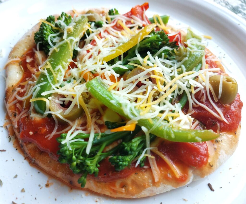 Vegetable Personal Pizzas