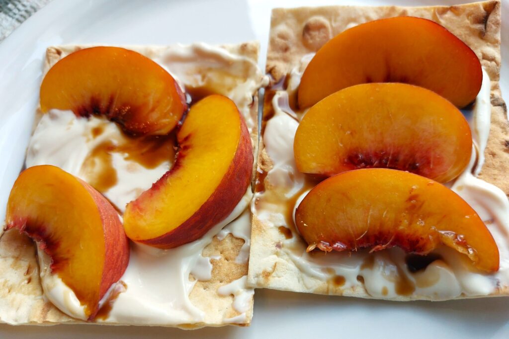 Balsamic Peach Flatbread